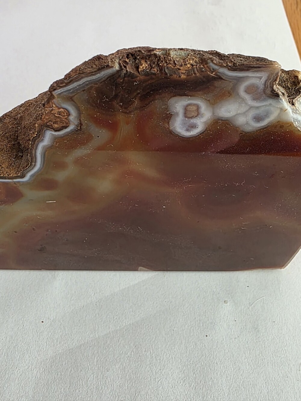 Brown Condor Agate Decorative Bookend - Unbranded